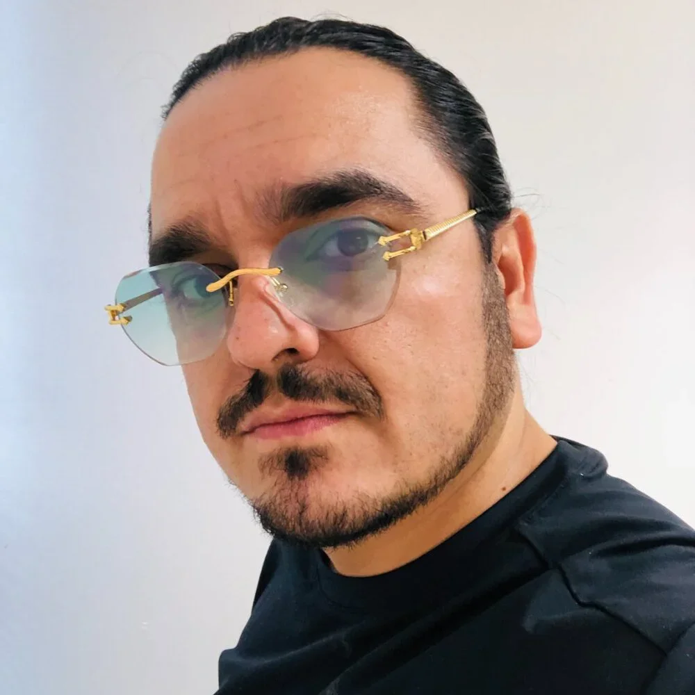 Men Women Sunglasses Square Green Lens Fashion Gold‎ Frame Rapper Icedout Lentes